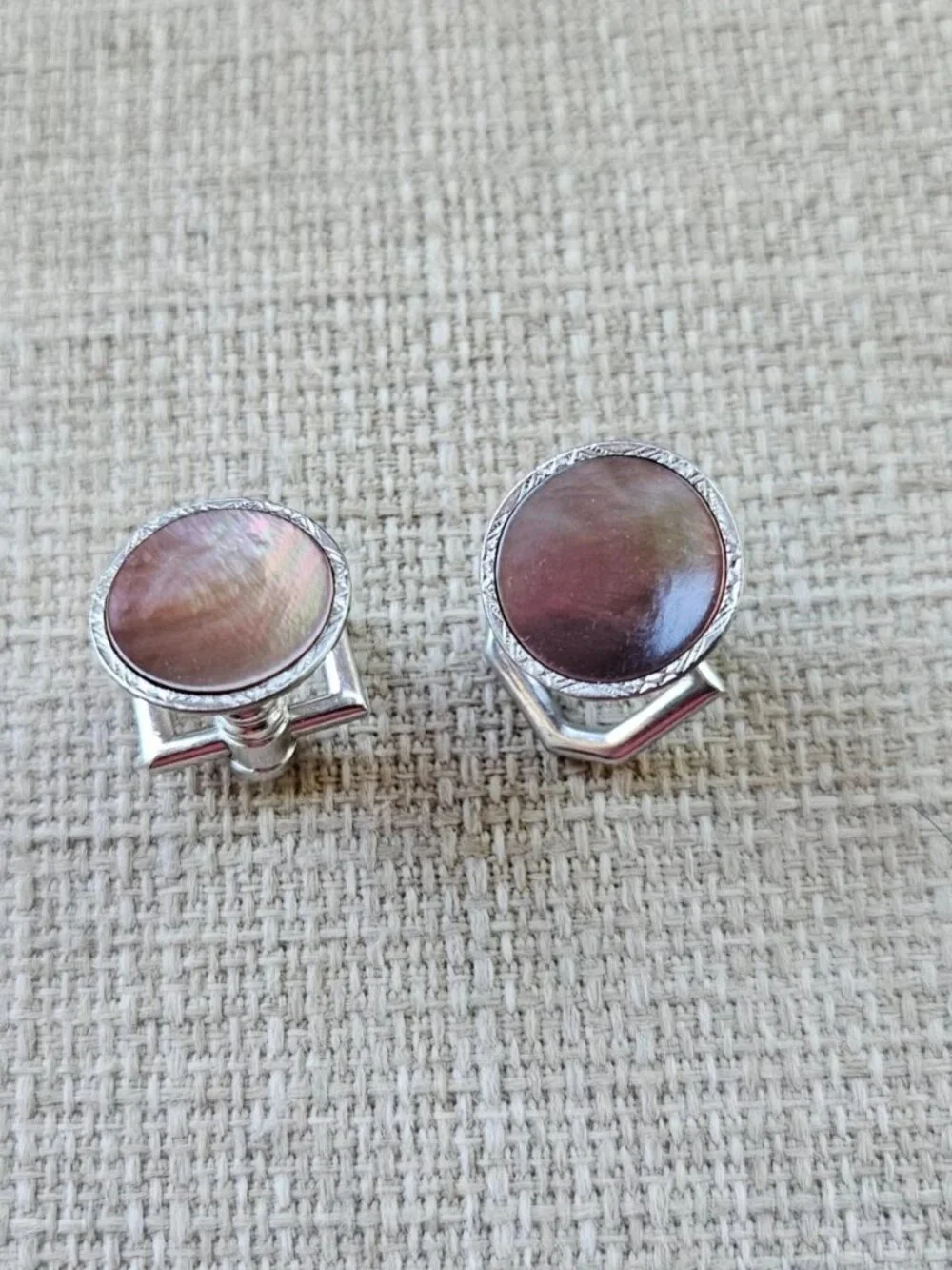 Vintage Cufflinks Men Fashion Jewelry Silver Tone Shirt Cuff Links Stud